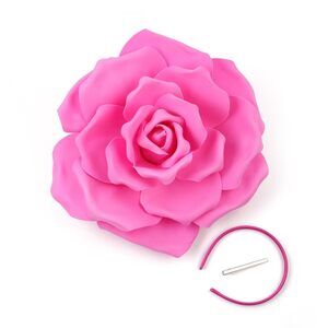 3796 Large Flower Fascinators Womens Derby Hat Wedding Prom Rose Fascinator